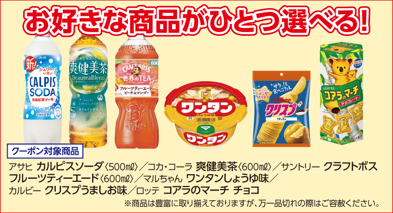 （画像②：クーポン対象商品