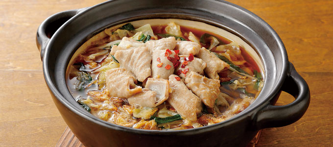 ガッツリ！大盛りもつ鍋仕立て