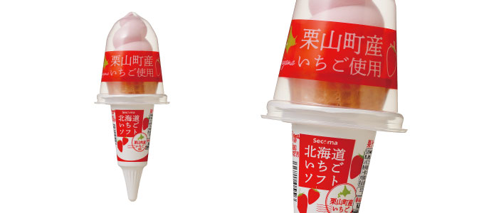 北海道産いちごソフト