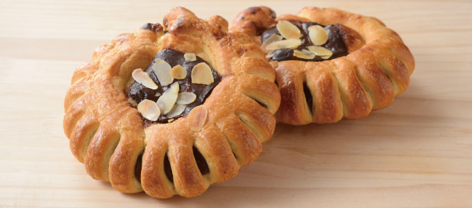 ダブルチョコのデニッシュリング