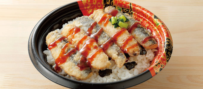 いわし天丼（梅たれ）