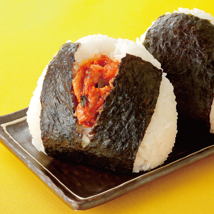大きなおにぎり豚キムチ風