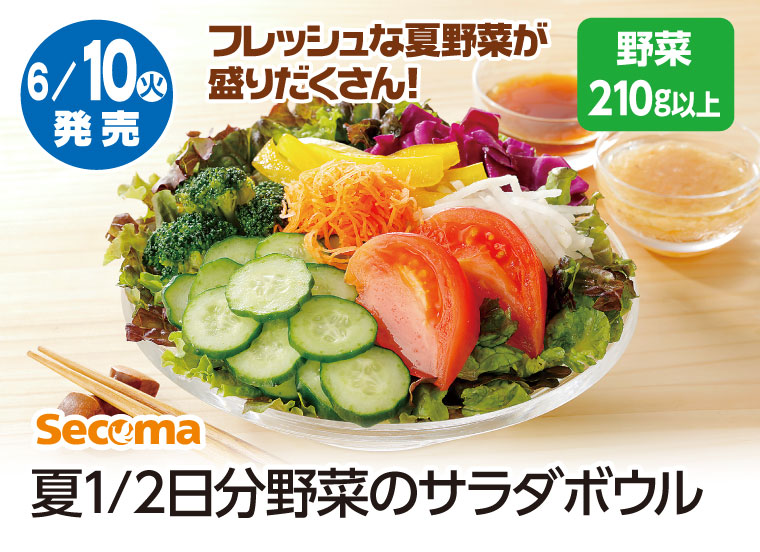 夏1/2日分野菜のサラダボウル