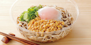 冷し納豆温玉そば