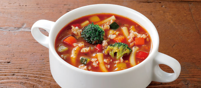 高リコピンなトマトミネストローネ